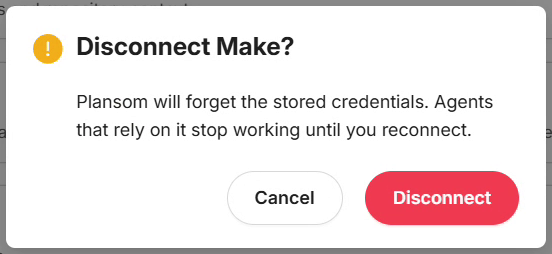 Confirming Disconnect Make